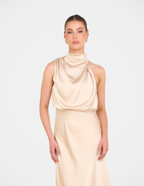 Tate High Neck Gown